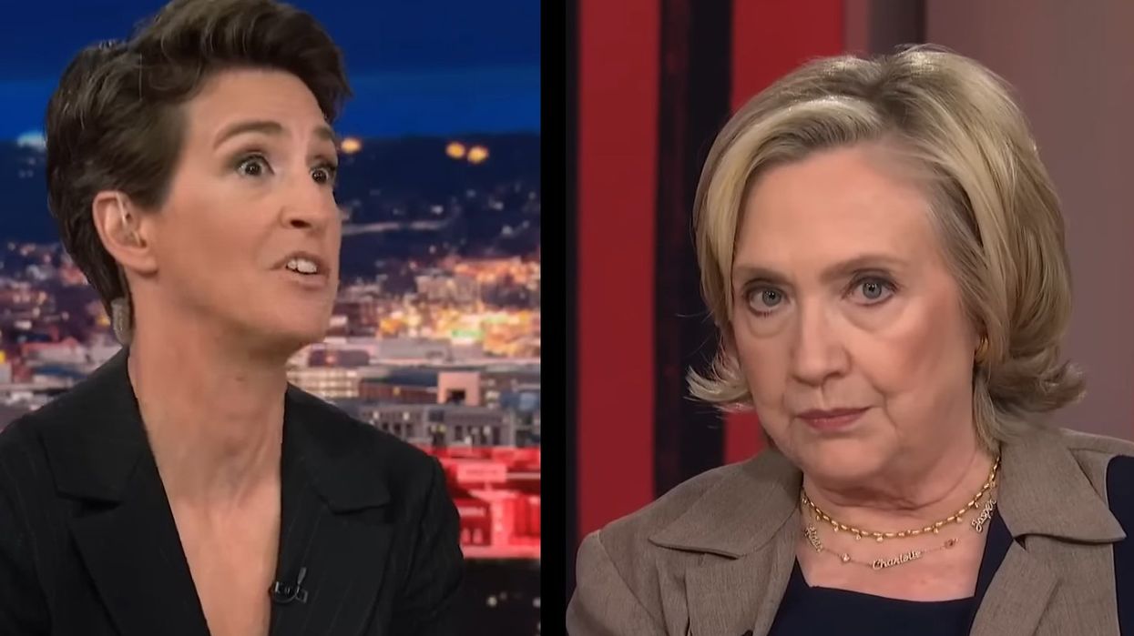 Hillary Clinton tells Rachel Maddow that efforts to put Trump in jail show democracy is 'working,' condemns election denial