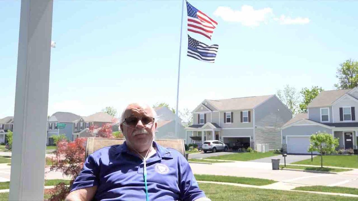 HOA tells disabled veteran to take down 'political' Thin Blue Line flag he flies in honor of his police chief son, who was fatally shot while responding to call