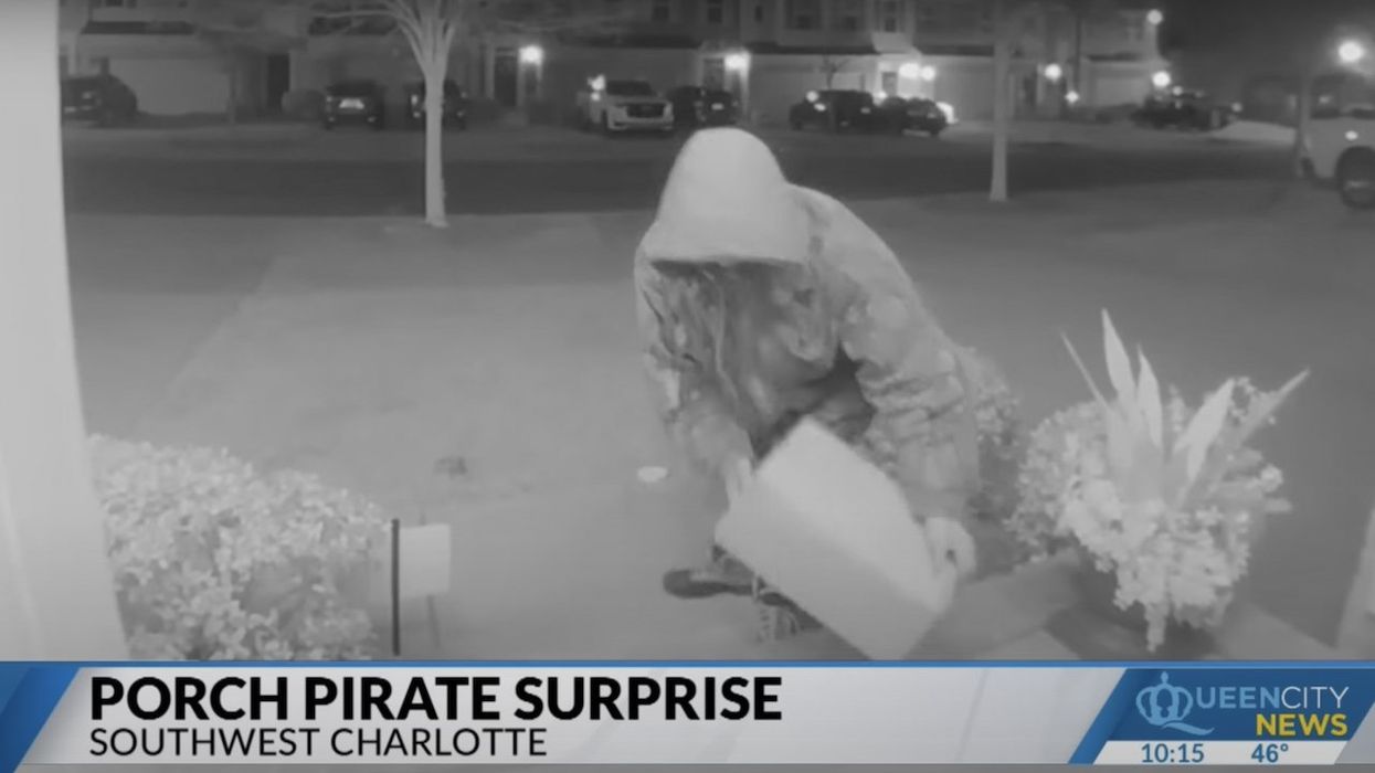 Homeowner fed up with porch pirates leaves heavy surprise in box for next culprit — and one actually lugs it away