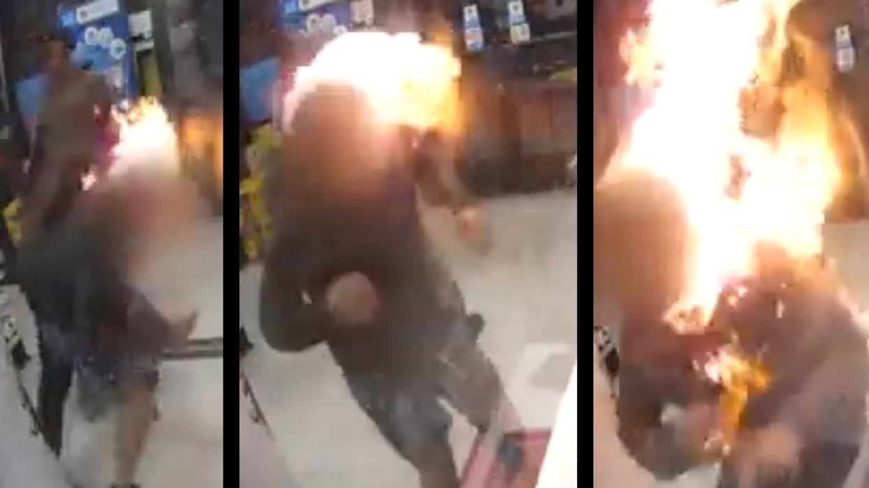 Horrifying video shows shoplifter douse Bay Area store clerk with kerosene then set him ablaze