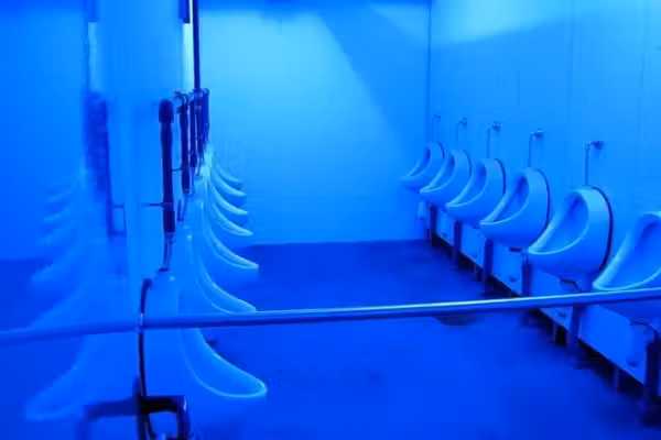 How a McDonald's men's room perfectly captures blue-state decline