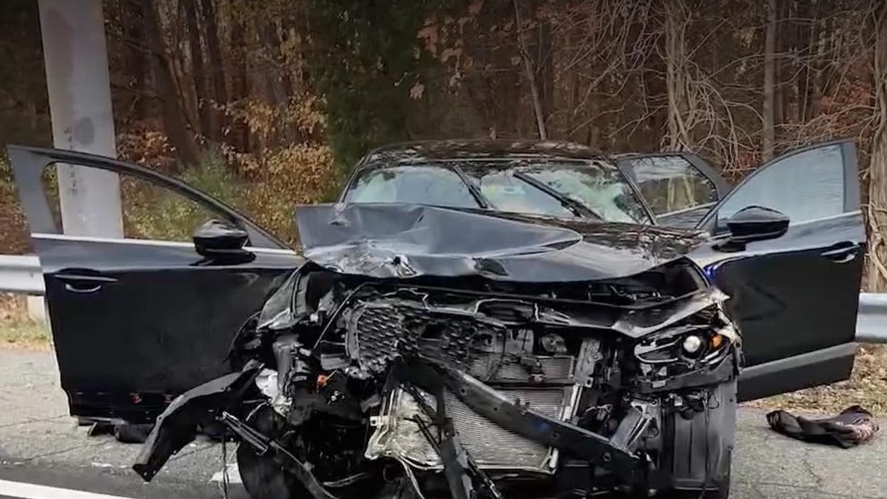 'I could see legs hanging out of the door': State trooper dragged at 115 mph after traffic stop; car crashes into tractor-trailers — then a 'miracle' occurs