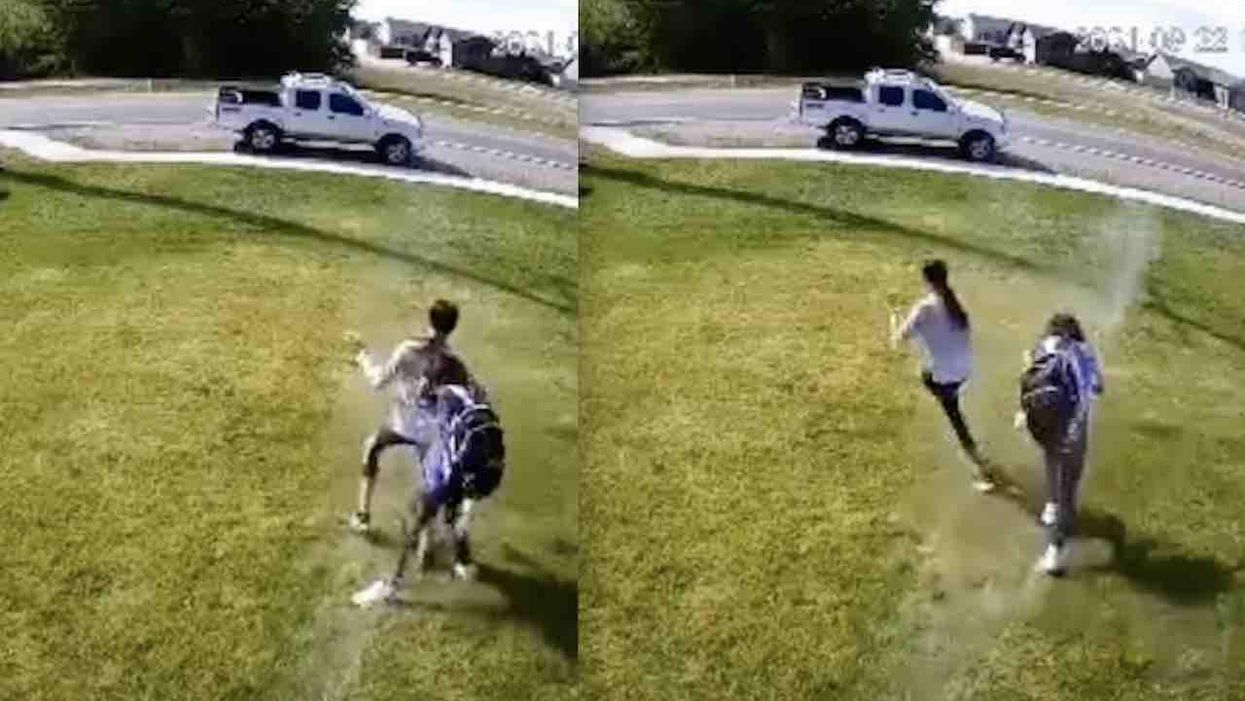 'I love this level of pettiness': Homeowner tired of people cutting across his lawn sets up sprinkler booby trap — and folks love resulting videos