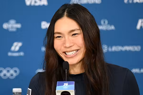 'I'm really proud': American snowboarder refuses to take the bait on question about representing USA