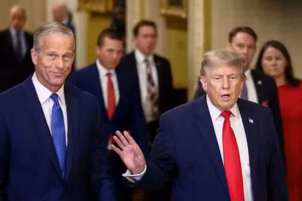'I'm trying to be nice': Trump piles pressure on Thune over SAVE America Act