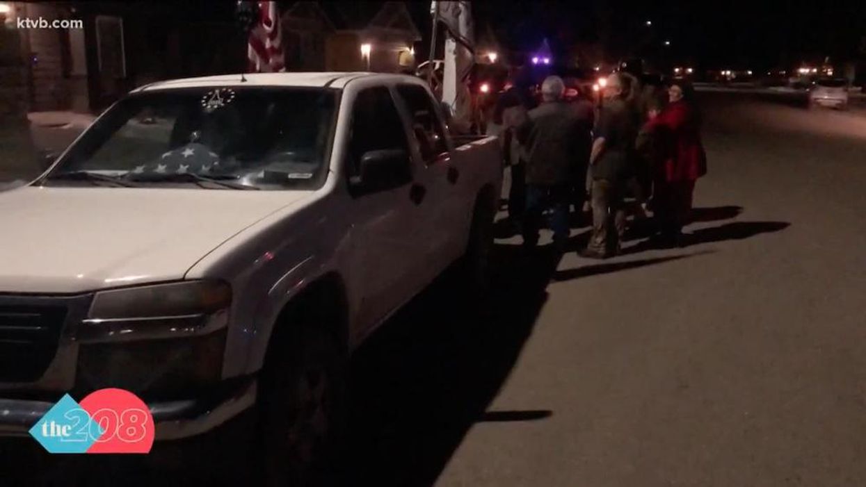 Idaho lawmaker pushes bill to outlaw protesting outside officials' homes, so protesters gather outside his home to tell him what they think