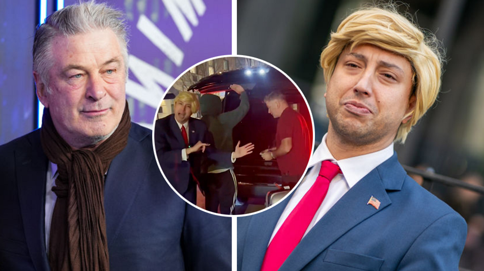 'If this camera wasn't here, I'd snap your f**king neck': Alec Baldwin threatens Trump impersonator who called him a murderer