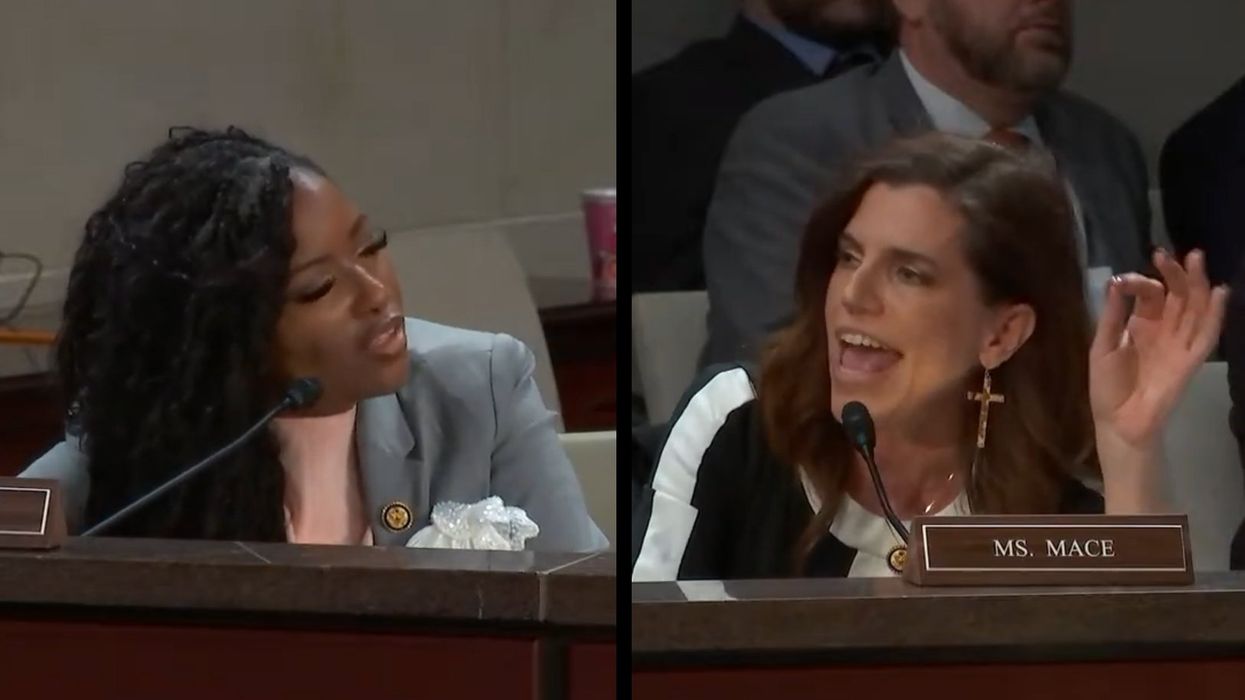 'If you want to take it outside': Crockett and Mace fight over men in women's bathrooms