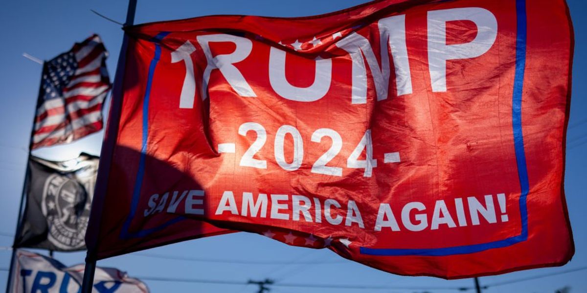 ‘Ignorant leftist’ caught on video ripping down Trump banner, allegedly opening fire on business owner ‘Ignorant leftist’ caught on video ripping down Trump banner, allegedly opening fire on business owner