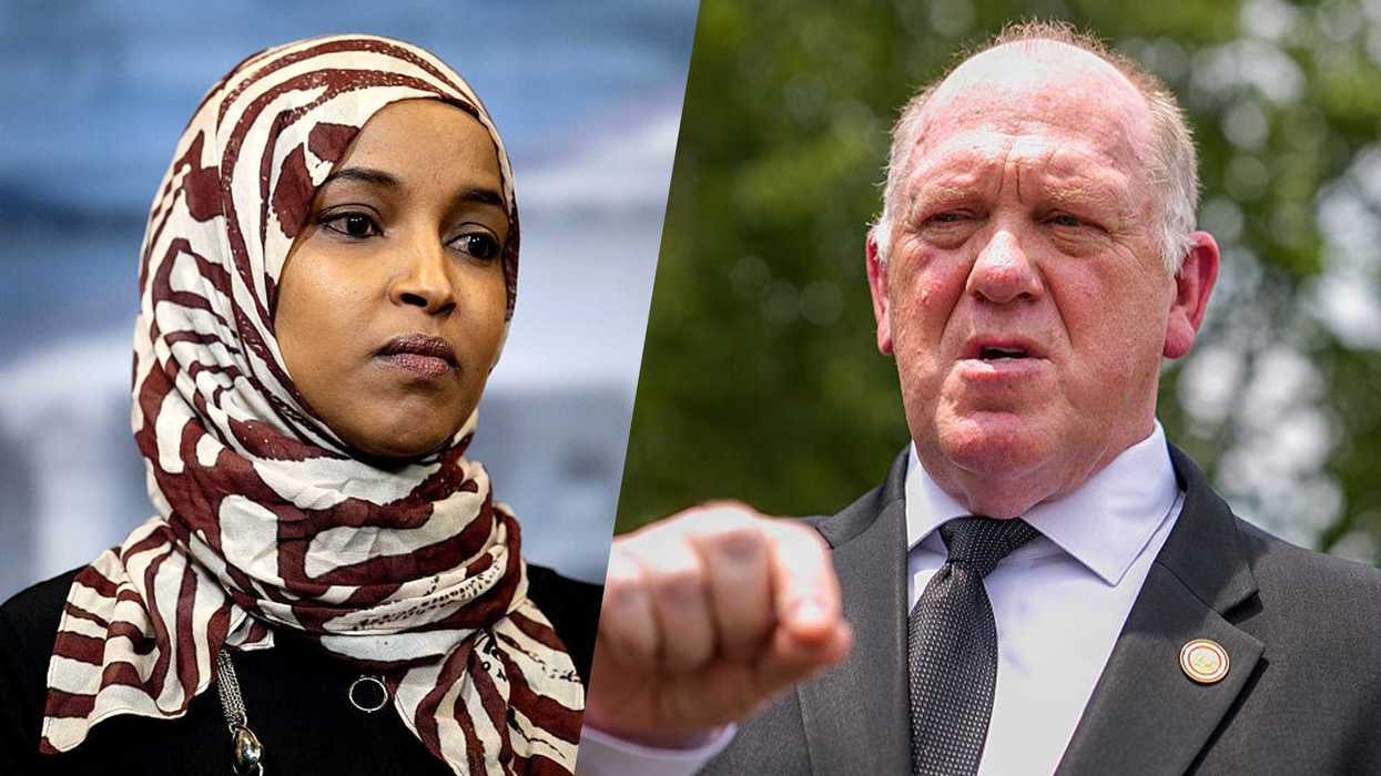 Ilhan Omar and Tom Homan