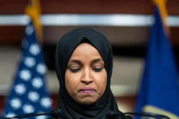 Ilhan Omar resurfaces for first time since federal raid in tearful cash grab