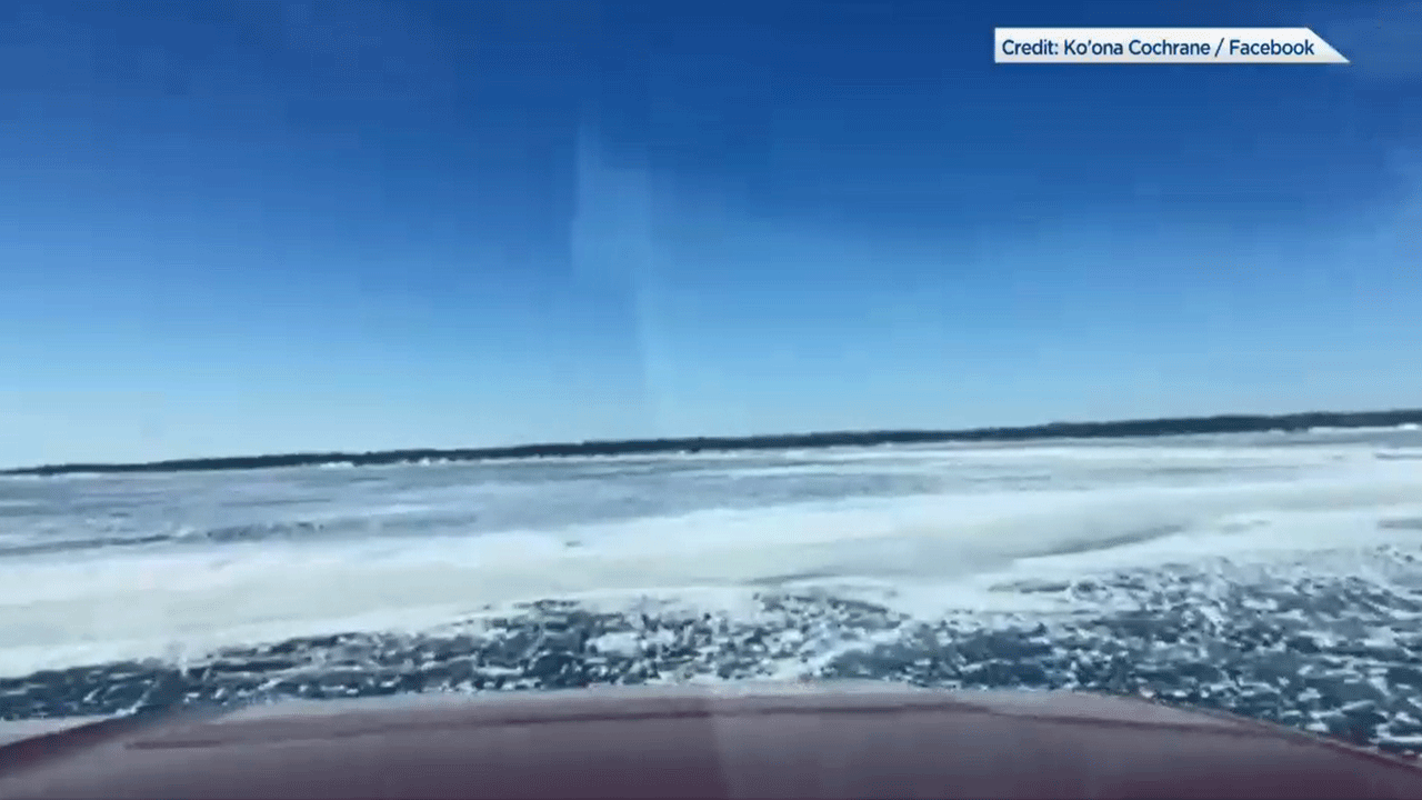 Watch: Truck foolishly attempts to drive across massive frozen lake — it didn’t go well