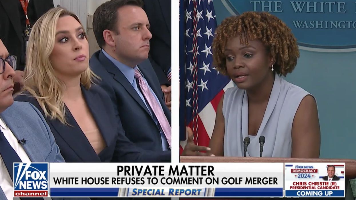 Fox News reporter exposes the White House's dishonesty when confronted about PGA-LIV Golf merger