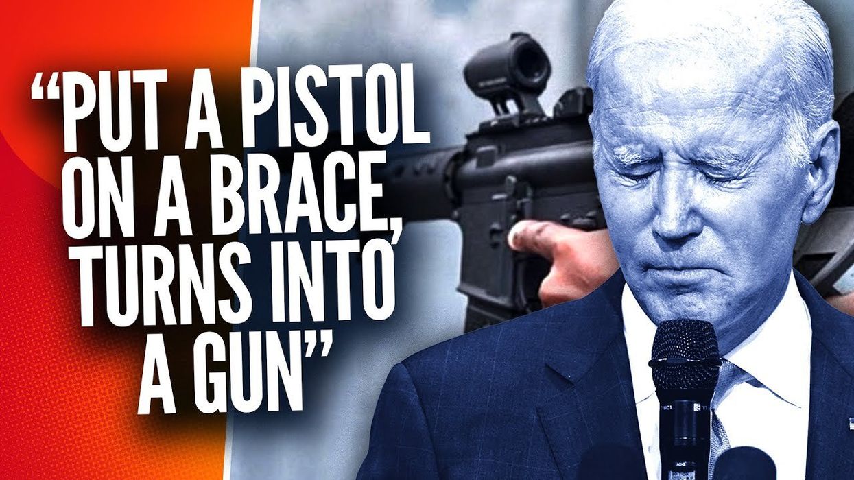BRACE yourself: Biden claims you can turn a pistol brace into a gun!