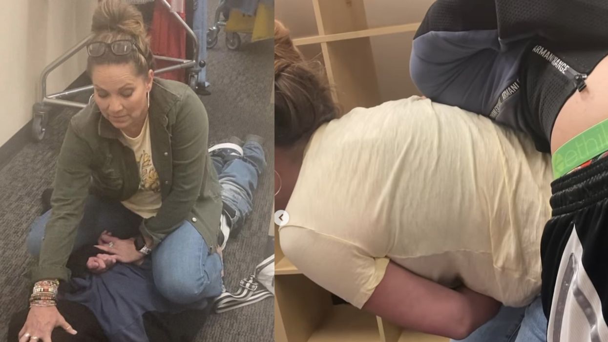Colorado mom of five goes viral for pinning down man who allegedly recorded her disrobing in store dressing room