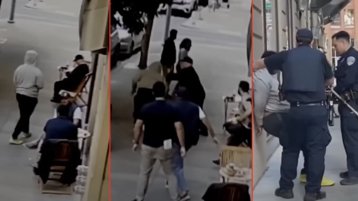 Video shows San Francisco residents tackle and hold down thief who tried to steal laptop from woman at cafe