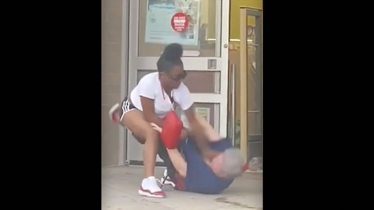 Video: Teen repeatedly punches Walgreens worker who's in her 60s after knocking victim to ground in front of store