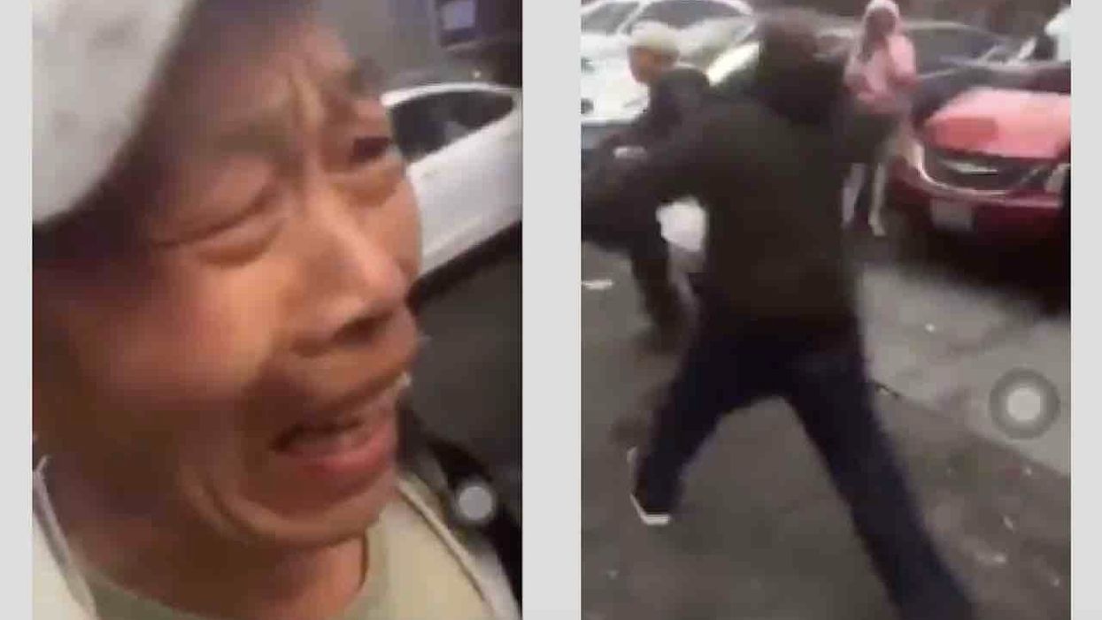 Cops arrest two — one charged with hate crime — after elderly Asian man threatened, attacked, mocked on video while collecting cans