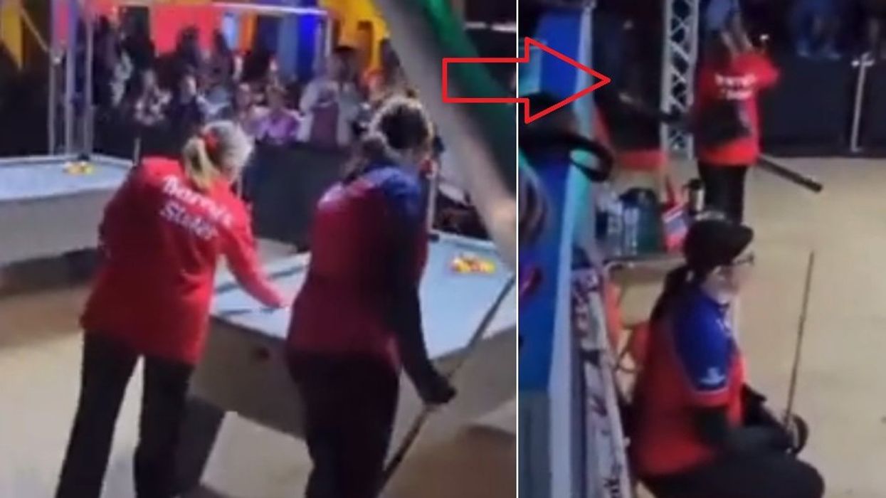 Female pool player forfeits championship rather than compete against a man — and the crowd goes wild