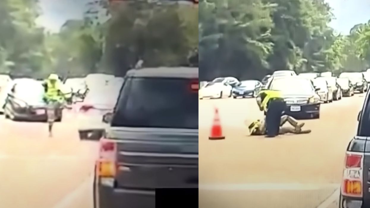 Felony charge dropped against Texas driver after dashcam footage showed police officer injured himself by kicking car