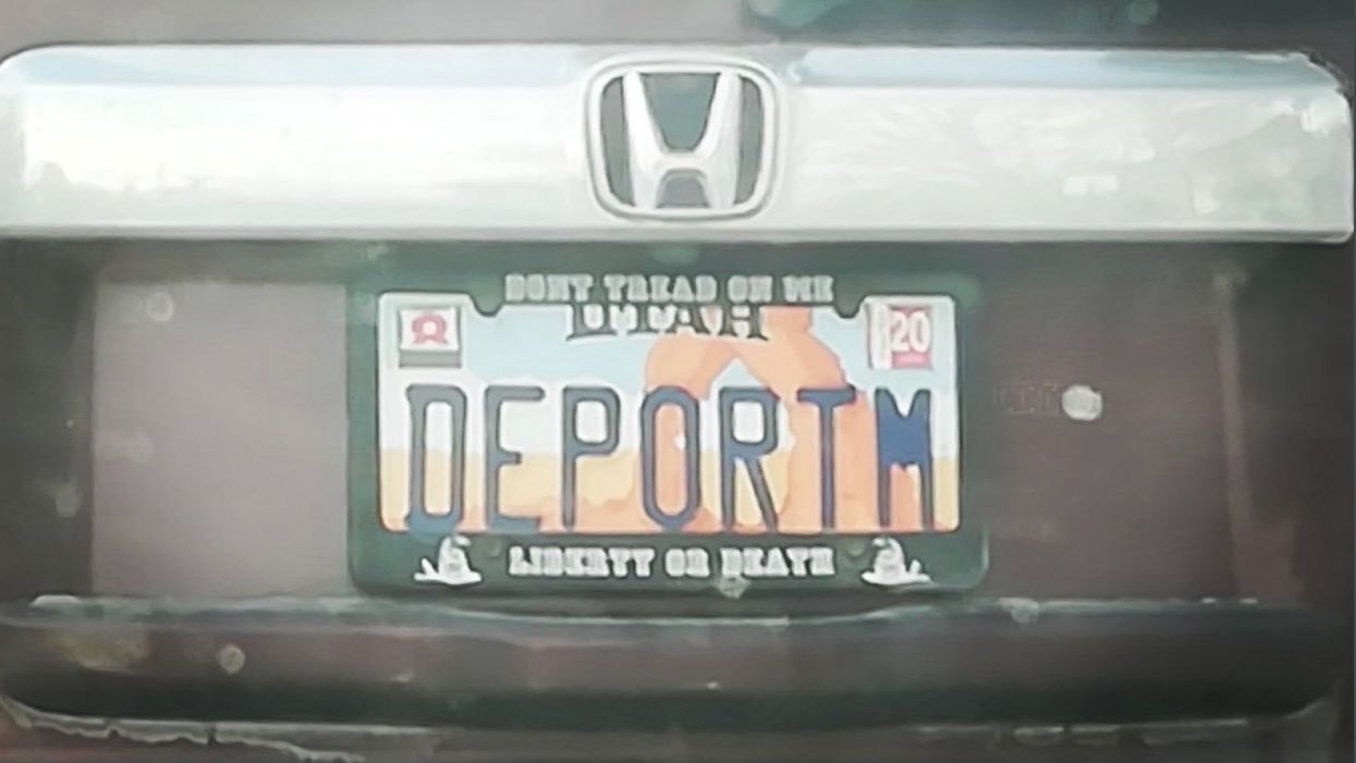 Utah reviewing license plate with 'aggressive and confrontational' message about immigration