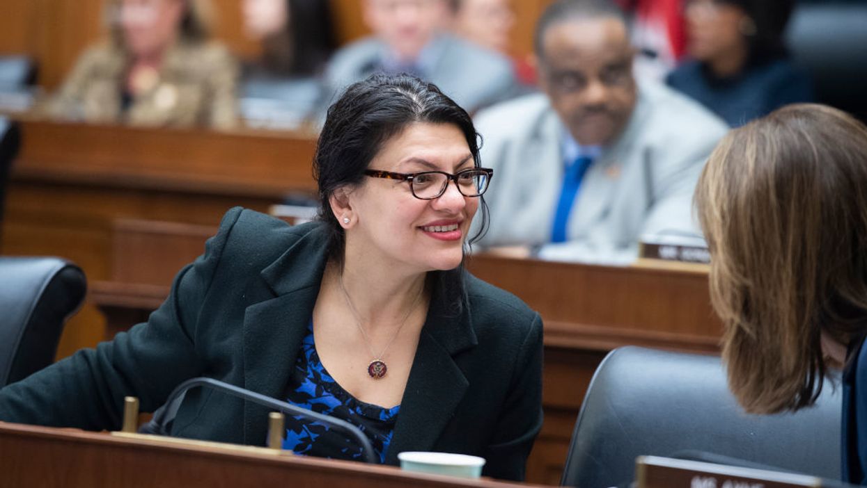 Rashida Tlaib spotted wearing T-shirt that completely erases Israel from the map