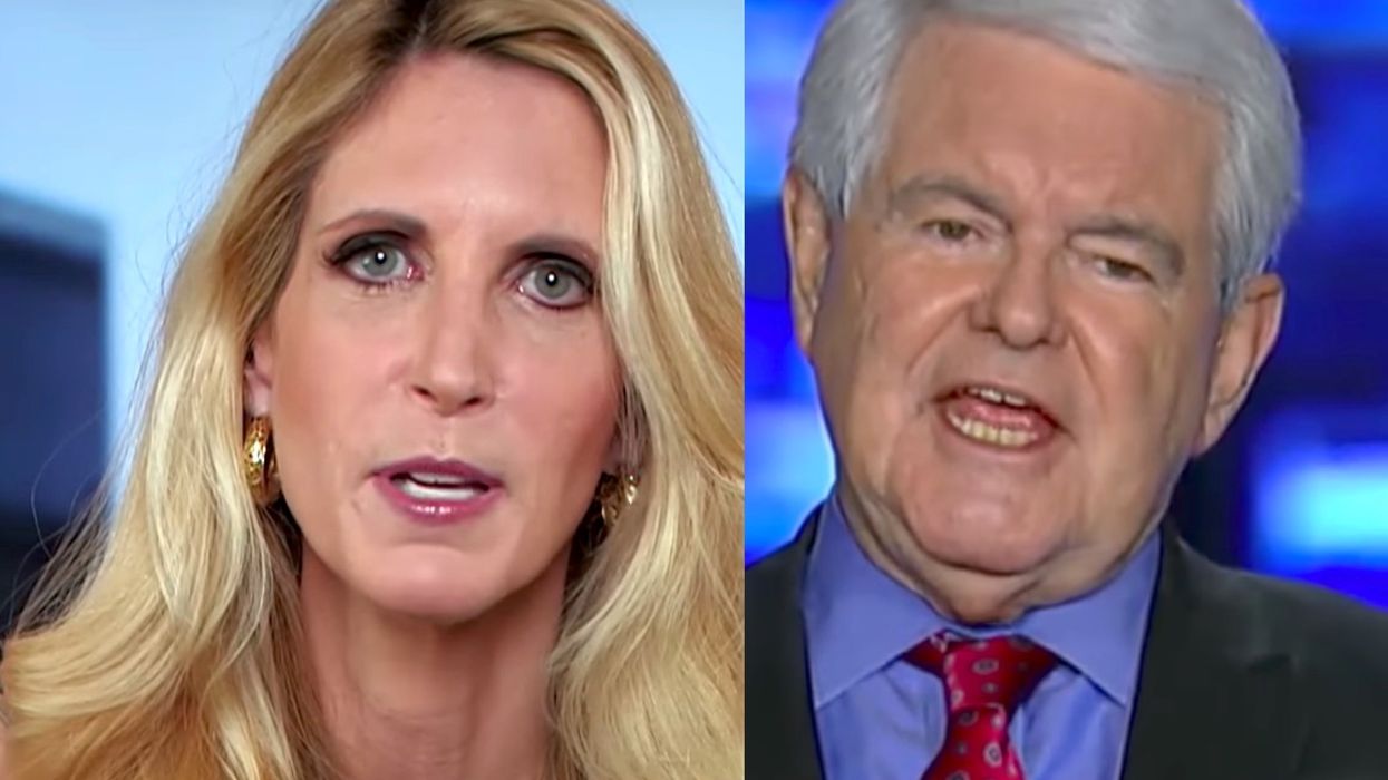 Ann Coulter breathes fire at Newt Gingrich over Trump deal without border wall funding