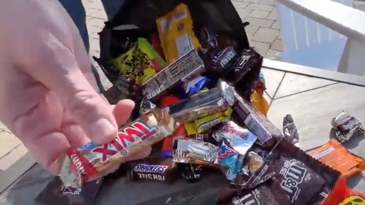 8-year-old bit into Halloween candy with a needle pushed inside, according to Massachusetts mom