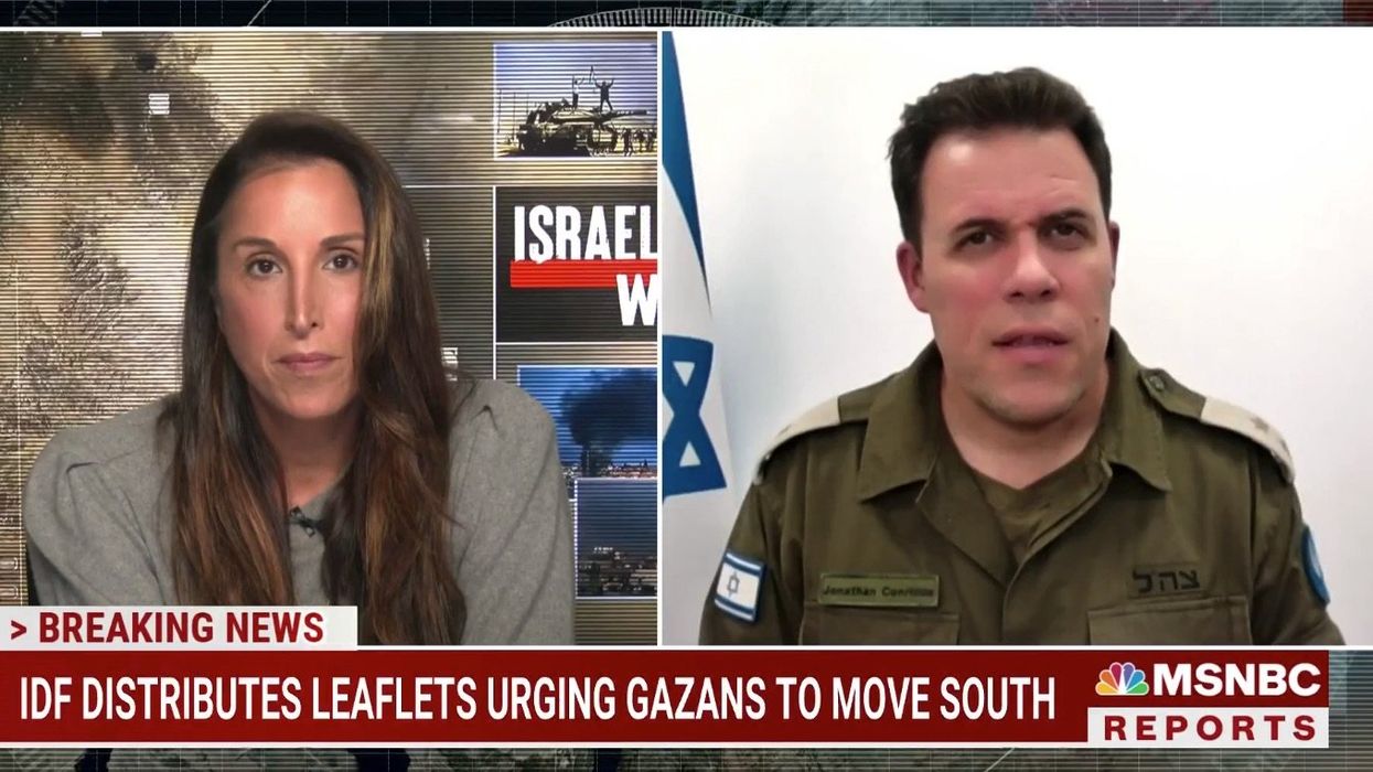 IDF spokesman schools MSNBC host with basic journalism lesson after she allegedly rolls out data 'disseminated by Hamas'