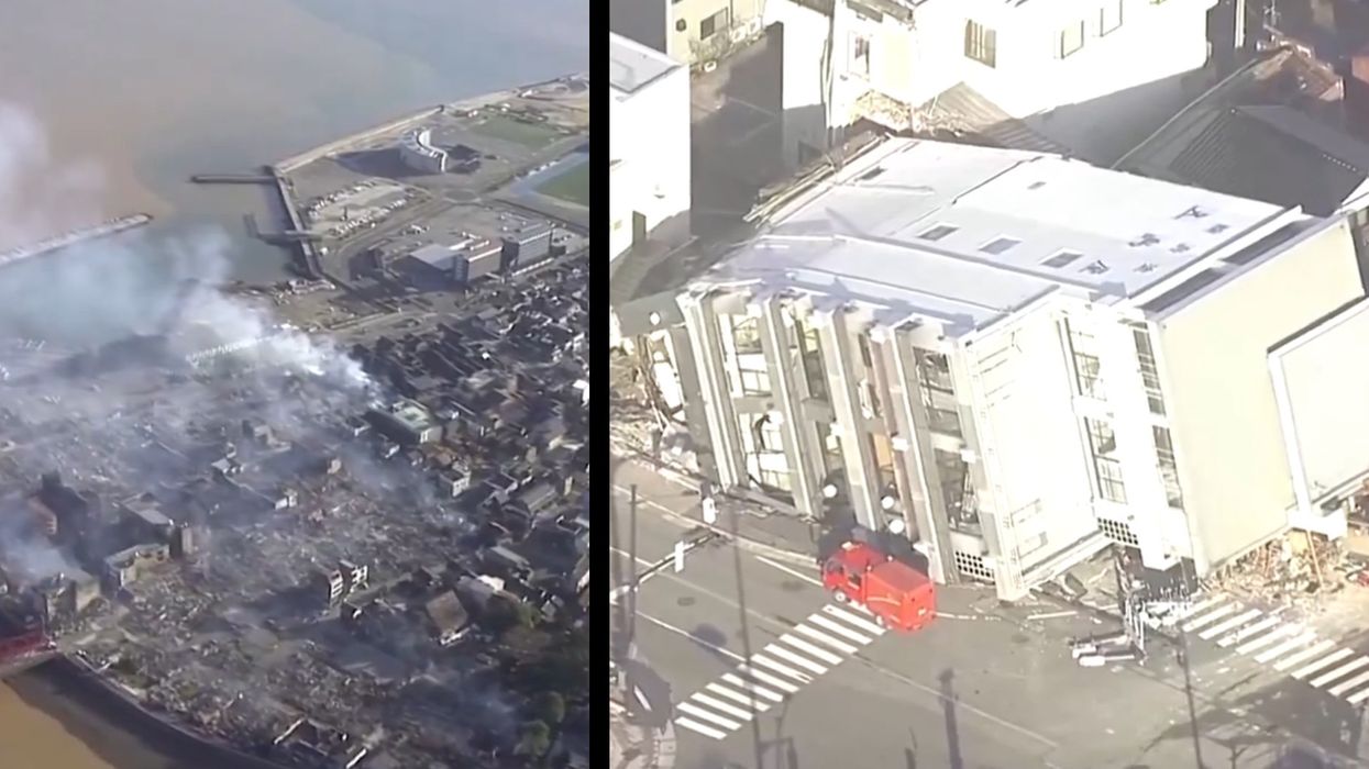Terrifying videos capture moment Japan was hit by lethal 7.6 magnitude earthquake
