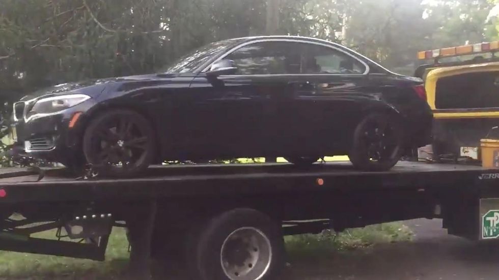 Cops search home of NJ couple accused of draining homeless man's $400K GoFundMe; BMW towed away