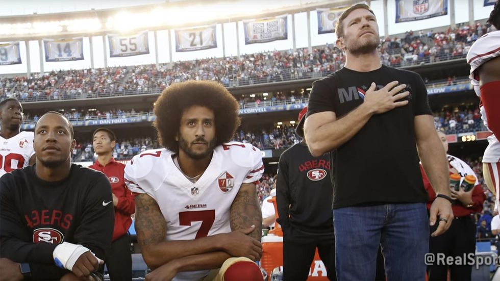 The former Green Beret who convinced Kaepernick to kneel explains why Nike ad troubles some vets