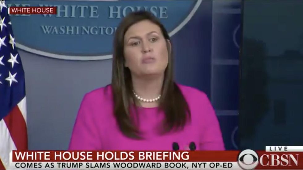 Reporter asks Sarah Huckabee Sanders about invoking 25th Amendment. She doesn't mince words.