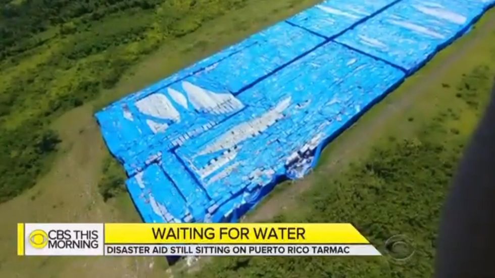 (UPDATED) Millions of water bottles left sitting on runway in Puerto Rico since last year