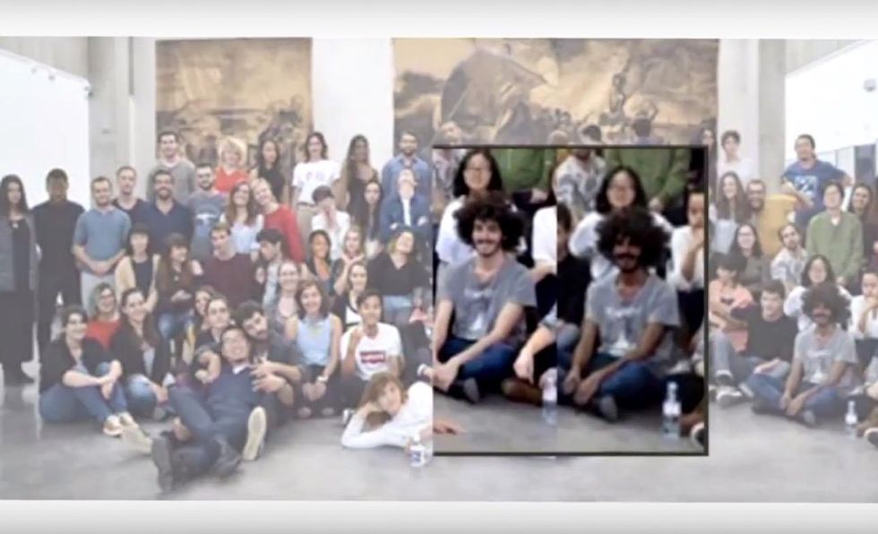 Images of French art school students darkened to 'add diversity' in promotional photo for US branch