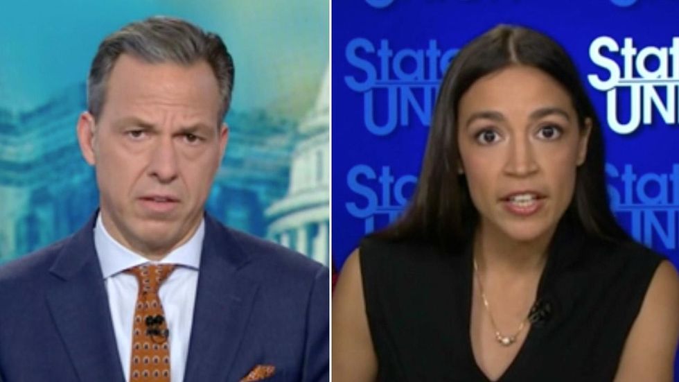 WATCH: Jake Tapper grills Ocasio-Cortez on how to fund her socialist agenda. Her answer says it all.