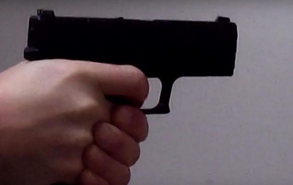 Three crooks demand cash from gas station customer—who has concealed weapons permit. Nice try, guys.