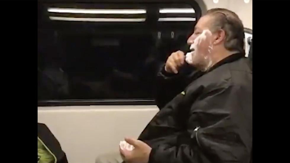 Video shows man shaving on train. He was cruelly mocked. Now he’s revealing his heartbreaking story.