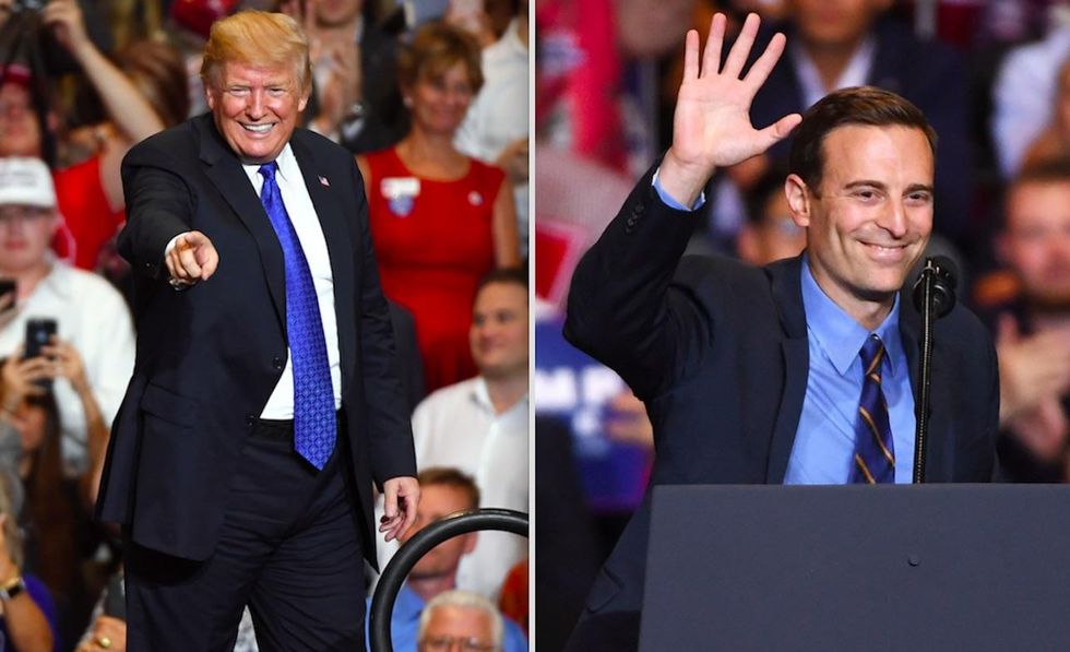 NV-Gov: Trump stumps for Laxalt, other Republicans, at rally. Laxalt slams 'far left' as 'unhinged.