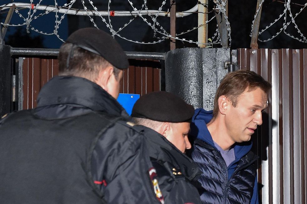 Russian opposition leader and Putin critic arrested immediately after leaving prison