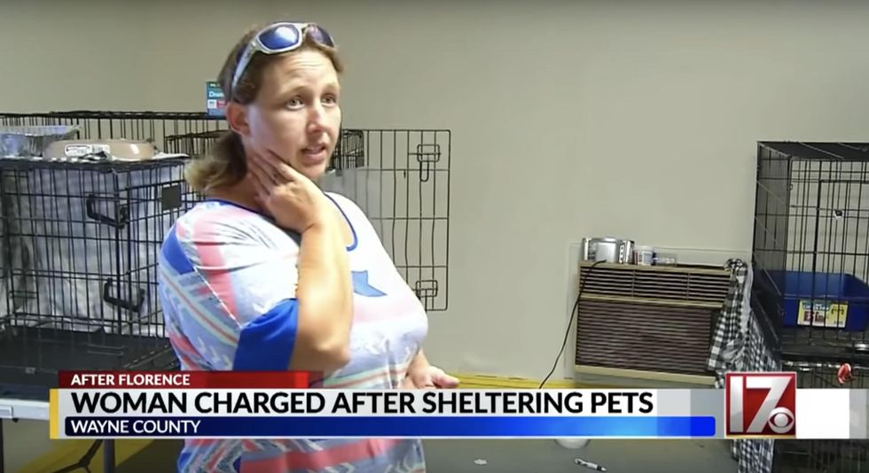 Woman who saved dozens of pets during Hurricane Florence arrested, faces numerous criminal charges