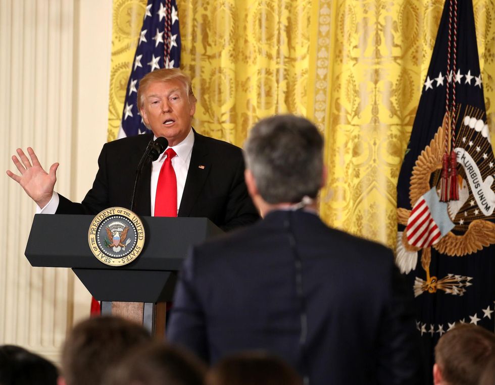 Jim Acosta makes a bizarre request at news conference - here's how Trump responded
