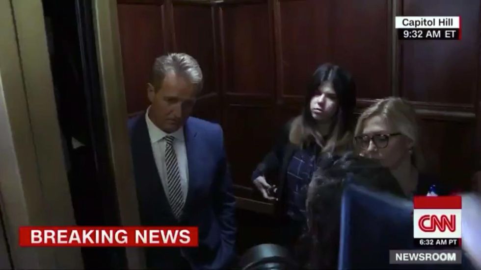 Leftist group claims Jeff Flake is suing sexual assault survivors. But here's the truth.
