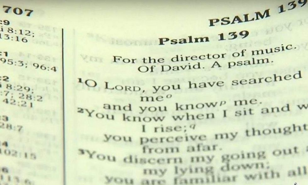 Someone spots Bible, Book of Mormon in hotel owned by state college. Atheist group cracks the whip.