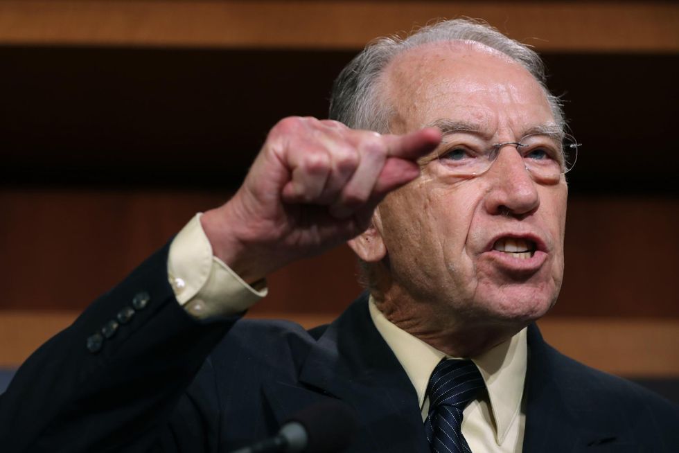 Chuck Grassley furiously berates the media over their bias at media conference