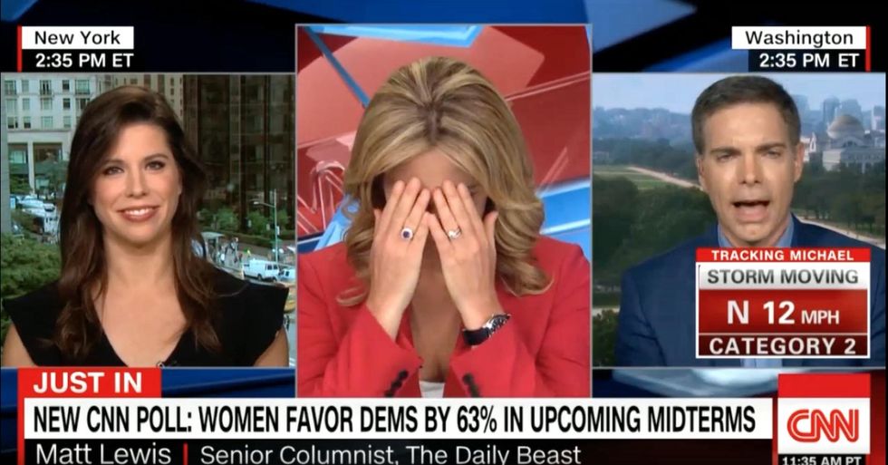 CNN anchor has a bizarre reaction to liberal protesters being called the 'm-word