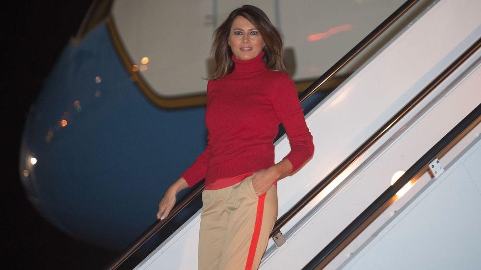 First lady Melania Trump says there are more important concerns than her husband's alleged affairs