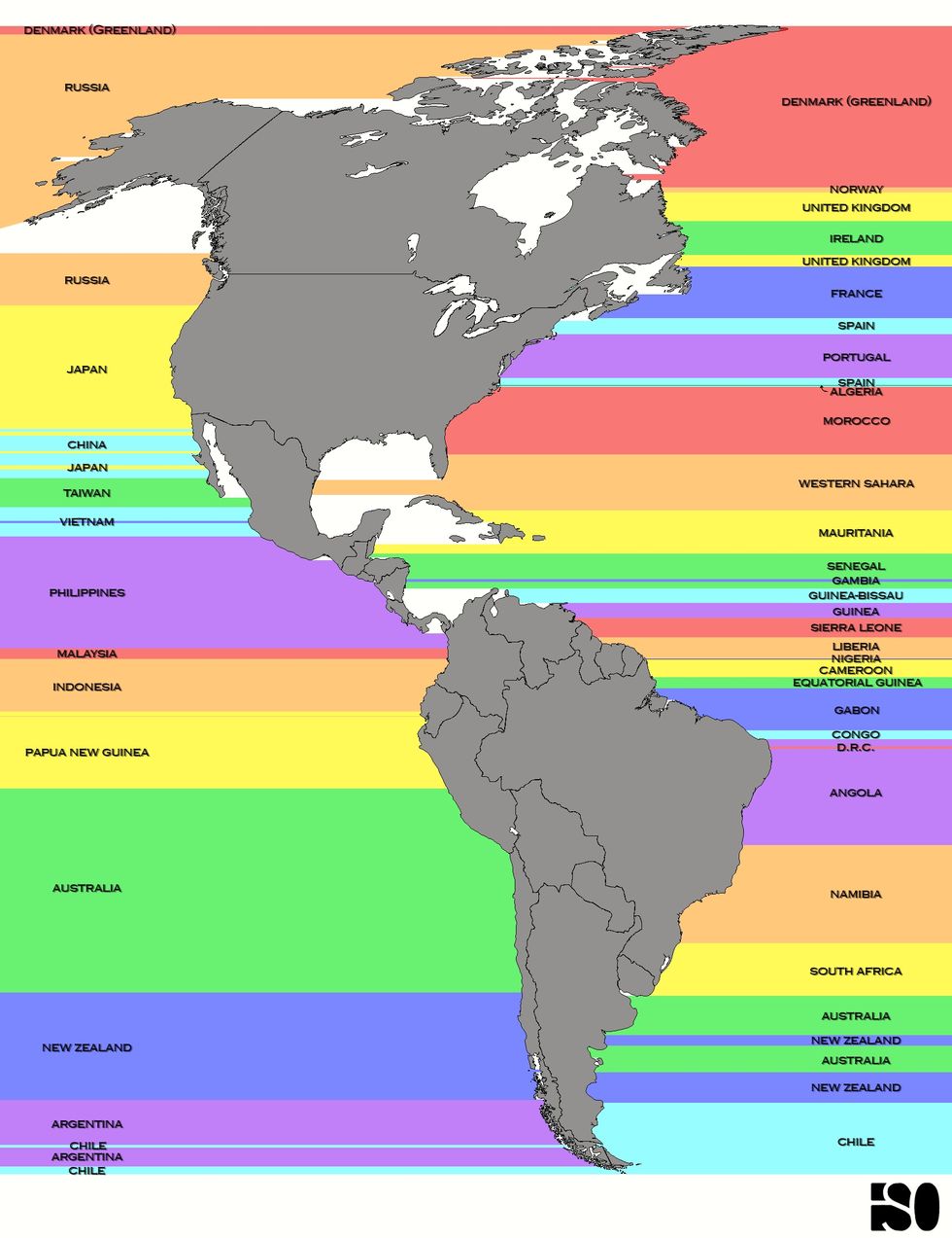 Here's a Map That Gives You a Peek at the Other Side of the World