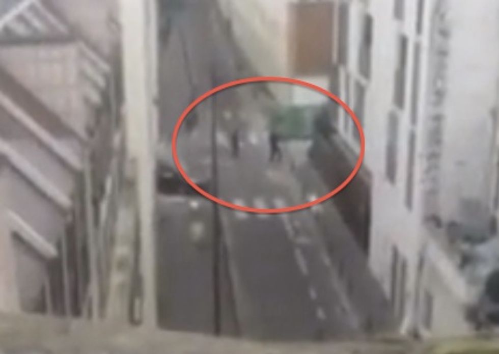 Apparent Video From Deadly Charlie Hebdo Terror Attack Shows Gunfire, Shouts of 'Allahu Akbar
