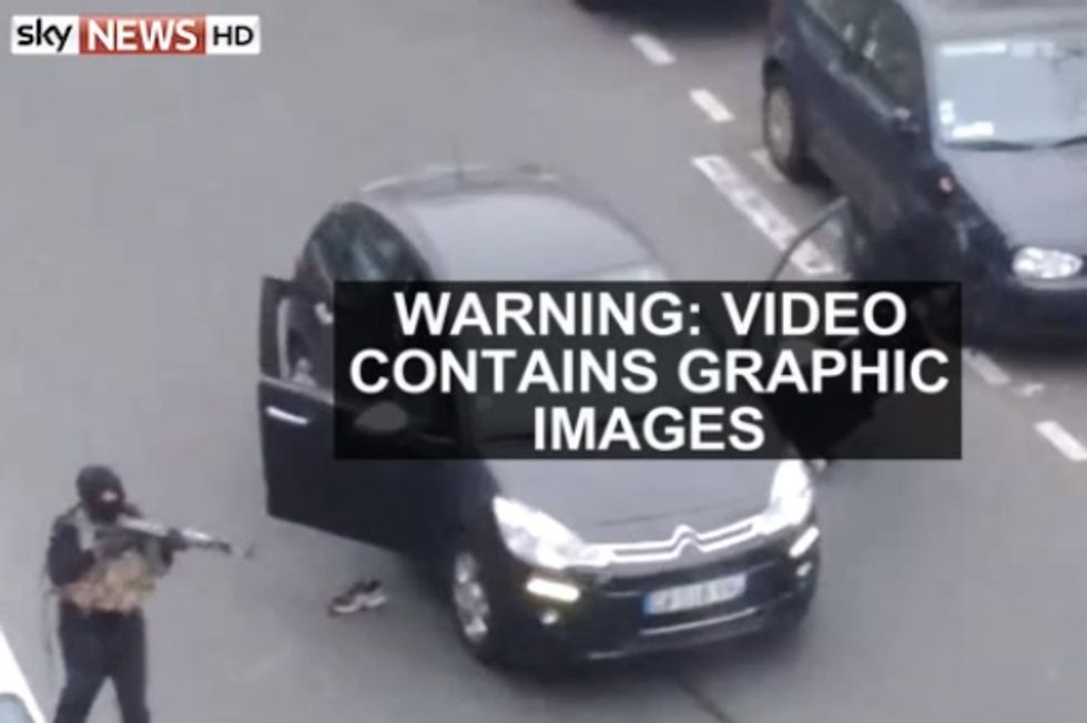 Video Shows Alleged Terrorists Shooting Victim on Paris Streets Before Calmly Driving Away